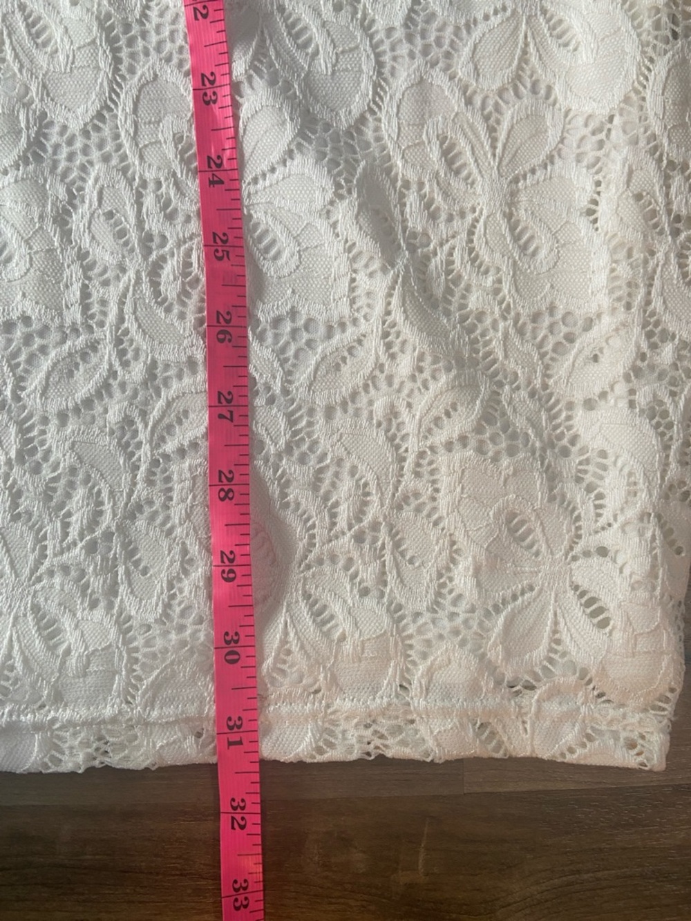 Elegant White Lace Off-Shoulder Dress - Picture 10 of 10